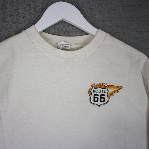 Route 66 Vintage Flame Biker Longsleeve Mens Medium - Picture 5 of 8